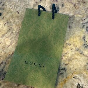 Gucci Green Damask Gift Bag